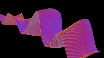 a 3d image of a curved curve video