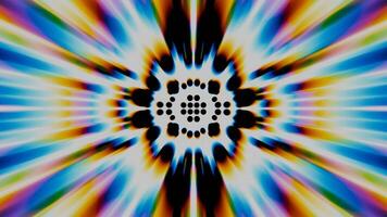 a psychedelic of a star with many colors video