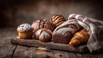 Rustic textures in artisan bakery photography photo