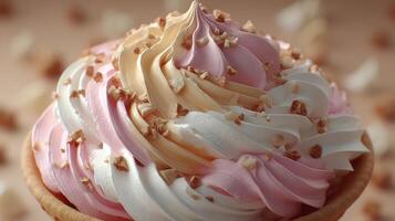 Frozen scoops in clean studio lighting photography photo