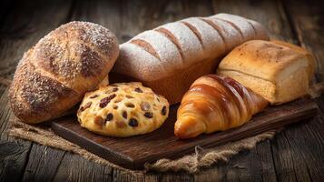 Rustic bakery close-up photography image photo