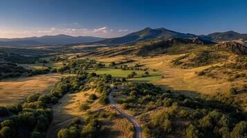 Vivid light and soft natural scenery texture in photo