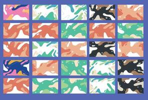 Colorful abstract pattern designs vector