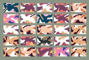 Colorful abstract pattern designs vector