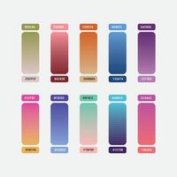 Various Color Swatches set vector