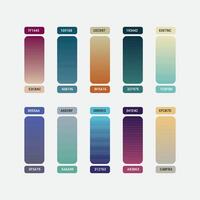 Gradient background color palette free download vector