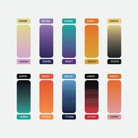 Vibrant set of gradients background vector