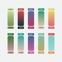 Color Template Chart for design vector