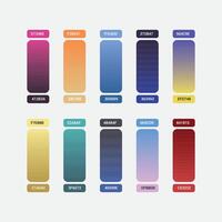 Gradient color set vector