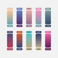 Mega set of colorful gradients color background vector