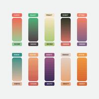 Color palette set for background vector