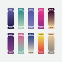 Modern gradient swatches vector