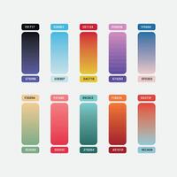 Vibrant set of gradients background color vector