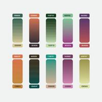 Set of gradient colorful backgrounds vector