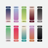 Mega set of vibrant colorful gradients color background vector