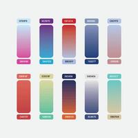 Modern Gradient Color Set vector