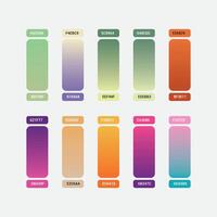Color Palette Samples Gradient vector