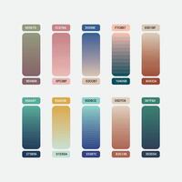 Gradient colorful backgrounds set vector