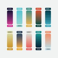 Set of Different Colorful Gradients vector