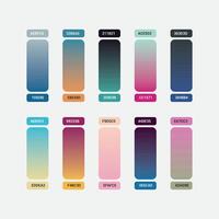 Color Palette Gradient Set vector