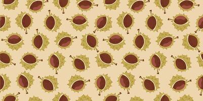 Chestnut pattern design illustration vector