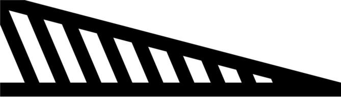Chevron Patterned Road Taper Zone vector