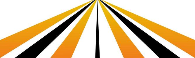 Extended Road Perspective with Converging Color Lanes vector