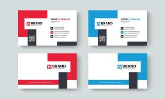 Modern creative corporate business card design layout template. Template design for business card, visiting Card, identity card, contact, branding, stationery design template. vector