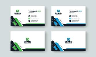 Corporate modern and unique business card design layout template. Template design for business card, visiting Card, identity card, contact, branding, stationery design template. vector