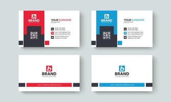 Modern corporate creative business card design layout template. Template design for business card, visiting Card, identity card, contact, branding, stationery design template. vector