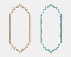 Minimalist botanical floral border and text box set, stylish frame elements for elegant covers, product packaging, and decorative cards vector