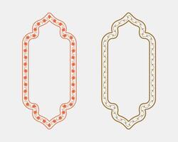 Modern frame border set with floral plant elements and text box layout for creative cover, packaging vector