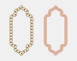 Frame design collection for stylish text box layouts, vintage invitations, and modern cover designs vector