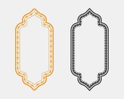 Artistic frame and text box layout with botanical flower border elements, ideal for cover designs, greeting cards, and product packaging vector