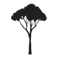 Natural Tree Silhouette Element vector