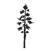 Bare Tree Silhouette Outline vector