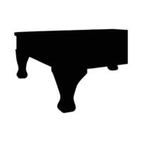Classic pool table silhouette image vector