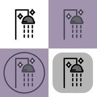 Shower icon symbol - Shower to get clean vector