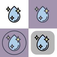 Clean water icon symbol - Clean water filtration or water which cleans something vector