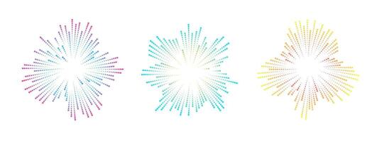 Three colorful soundwave circles radiate outward. Each circle features vibrant lines in various hues, symbolizing music and sound waves. . vector