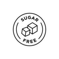 Sugar Free Logo Design vector