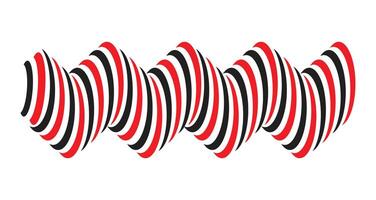 Illustration design twist zigzag unique abstract vector