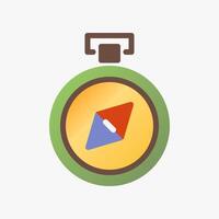 Design Illustration graphic of old compass icon with gradient style. Suitable for historical presentation, UI, mobile design, web design, etc. vector