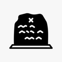 Design Illustration graphic of Stone Tablet icon with glyph style. Suitable for historical presentation, UI, mobile design, web design, etc. vector