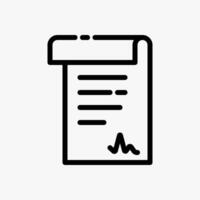 Design Illustration graphic of Treaty Document icon with line style. Suitable for historical presentation, UI, mobile design, web design, etc. vector