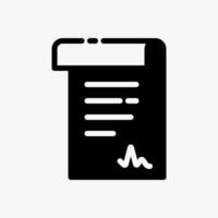 Design Illustration graphic of Treaty Document icon with glyph style. Suitable for historical presentation, UI, mobile design, web design, etc. vector