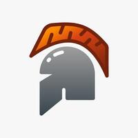 Design Illustration graphic of Soldier Helmet icon with gradient style. Suitable for historical presentation, UI, mobile design, web design, etc. vector