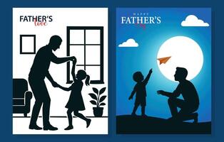 Fathers day card design, happy father's day vector