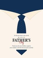 Happy fathers Day, Father's Day Special card design vector