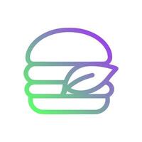 Gradient vegan burger icon design. Icon Symbol Illustration vector
